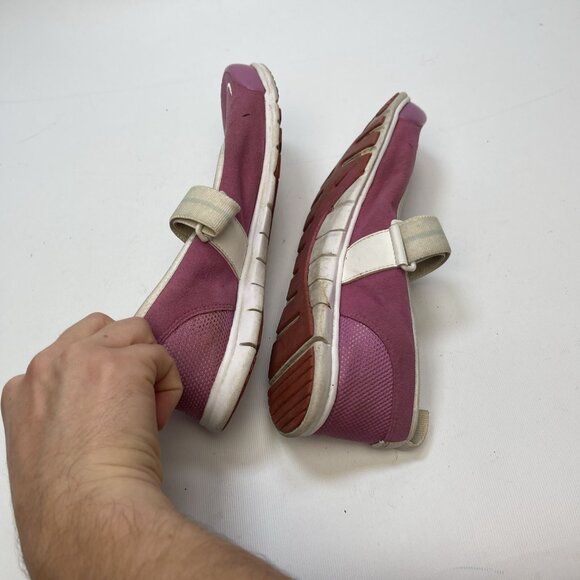 Y2K Nike Mary Jane Shoes Slip On Women's Size 7 US White / Pink Ballerina Casual - Picture 13 of 16